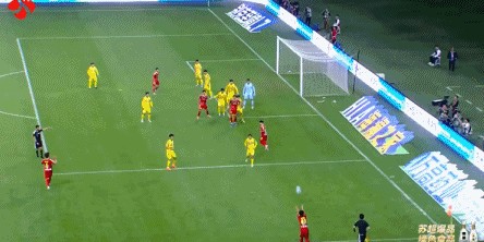 南通队0-0徐州队，李贤成定位球造险